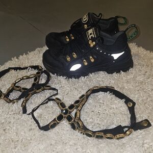 Gucci Black and Gold Women's Sneakers